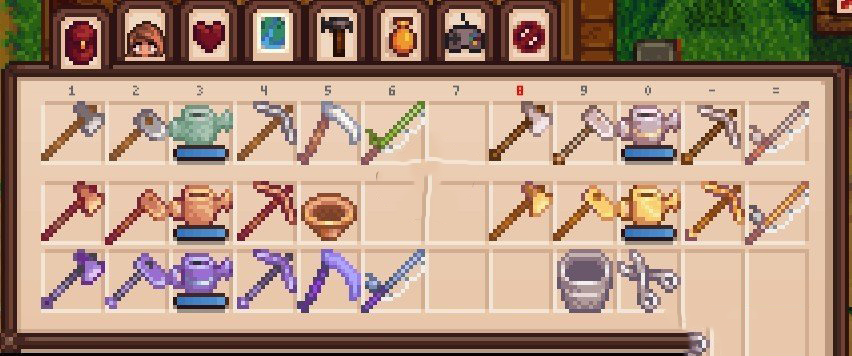 《星露谷物語》柔和工具顏色MOD