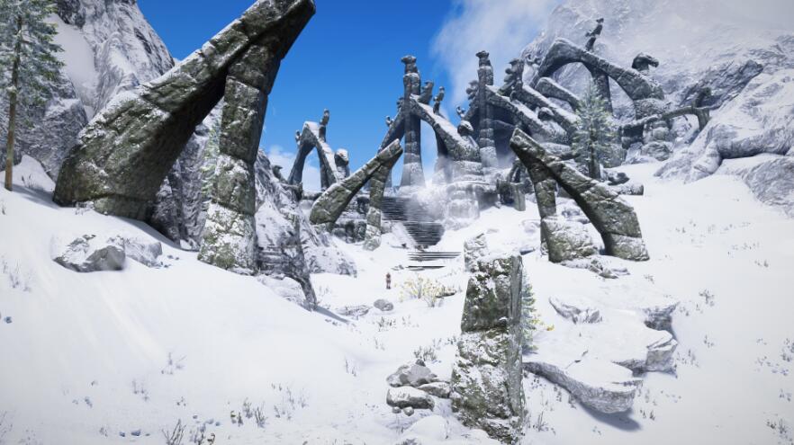 《上古卷軸5：天際重制版》帶視差的雪地高清材質MOD[v1.2]