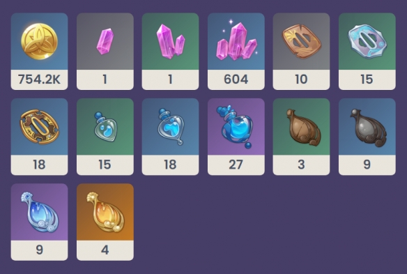 《原神》海淵終曲升級材料一覽