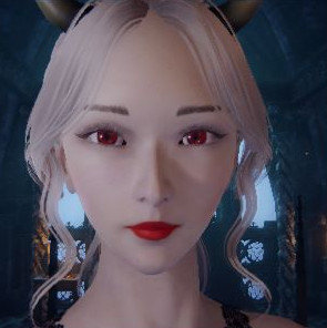 《懲戒魅魔》赤眼紅唇白發(fā)魅魔捏臉MOD