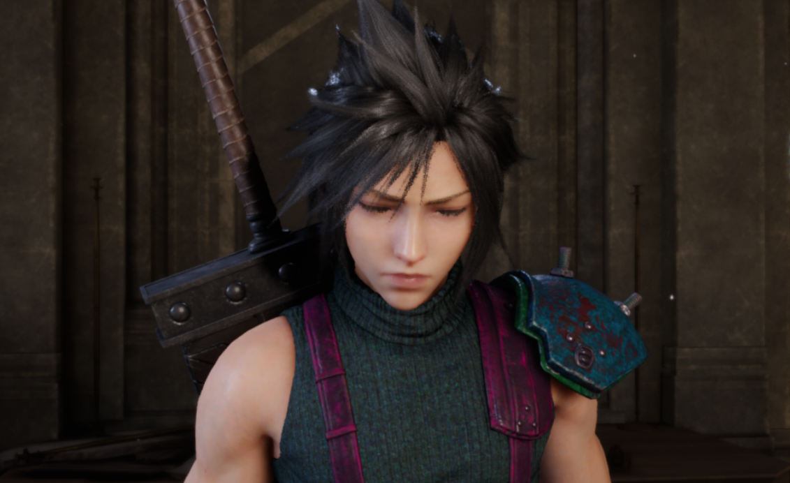 《最終幻想7：重制版》克勞德黑發黑衣形象MOD