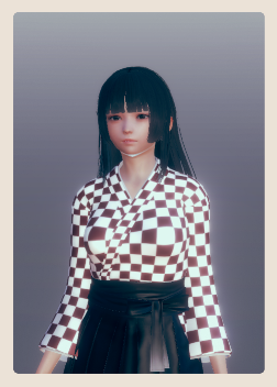 《AI少女》黑色披肩發(fā)和服美少女MOD