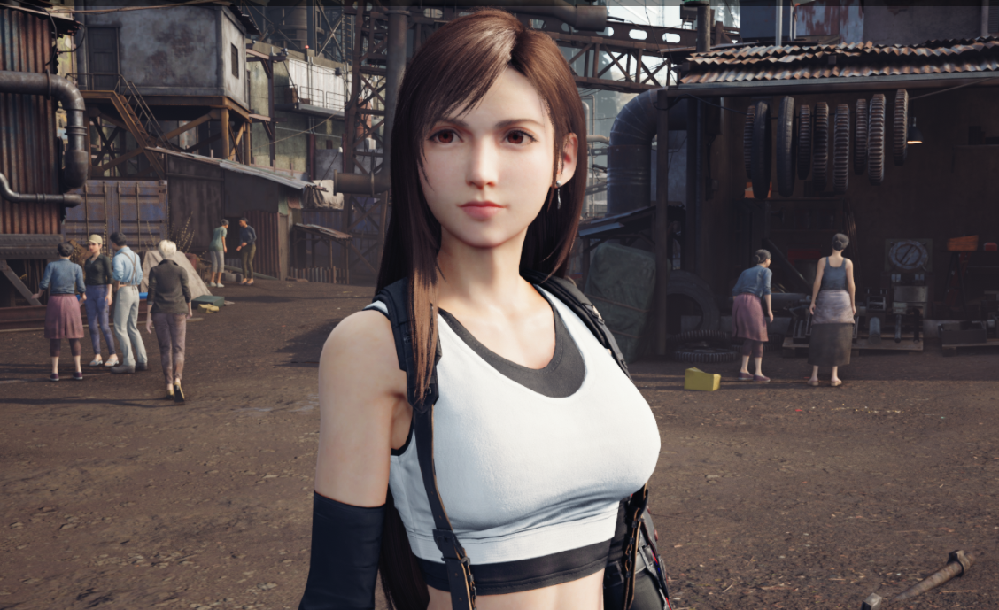 《最終幻想7：重制版》蒂法經典發色瞳色MOD