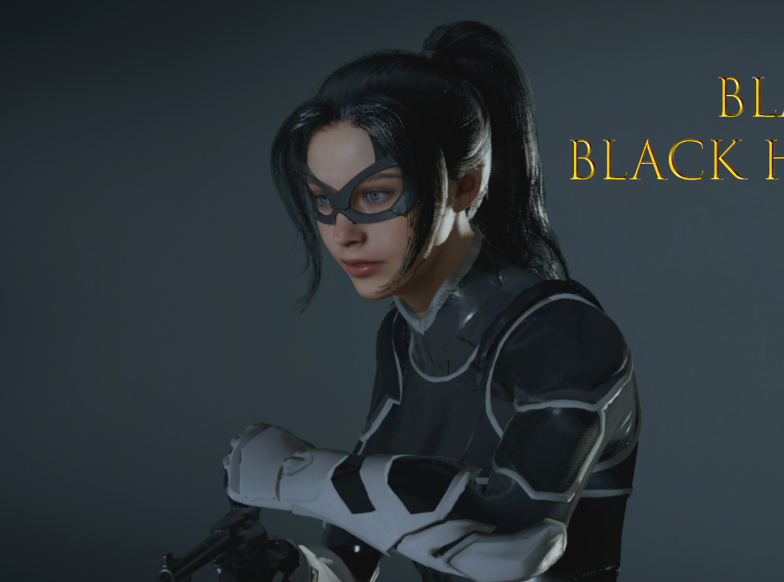 《生化危機2：重制版》克萊爾PS4蜘蛛俠黑貓裝黑發插件MOD