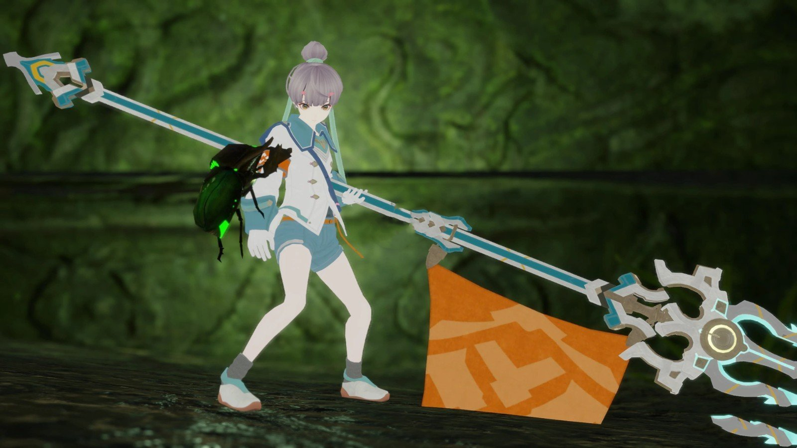 《怪物獵人：崛起》異度之刃3真白外觀（帶有武器）MOD
