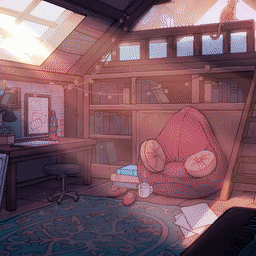 《Wallpaper Engine》晝夜變化閣樓小屋動態壁紙