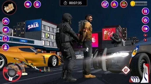 警察犯罪警車追逐
