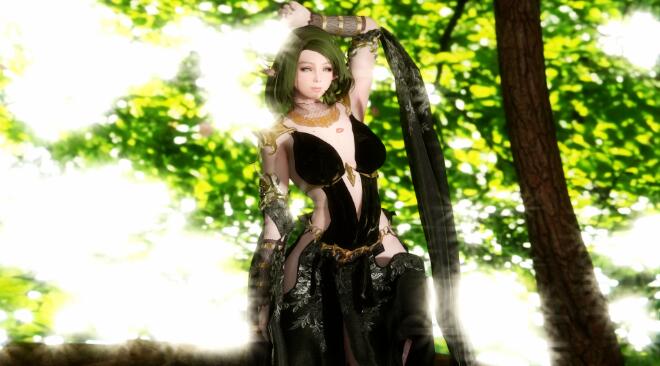 《上古卷軸5：天際重制版》COCO的精靈女王服飾MOD[CBBE 3BA]
