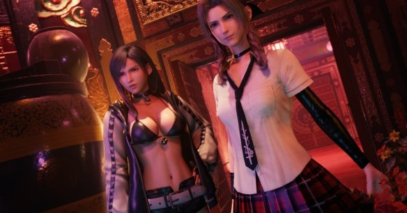《最終幻想7：重制版》愛麗絲cos死或生瑪麗蘿絲白色夏季制服MOD
