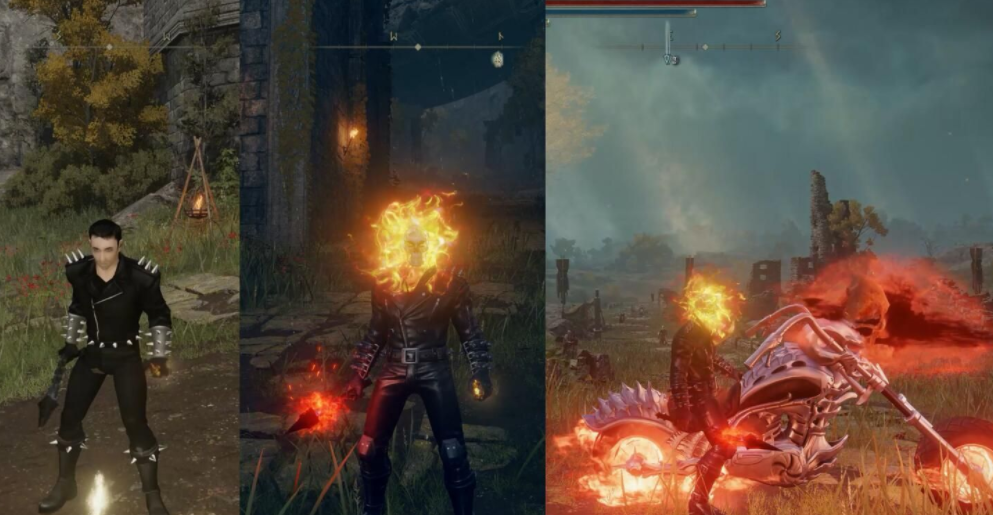 《艾爾登法環》漫威惡靈騎士可變身MOD