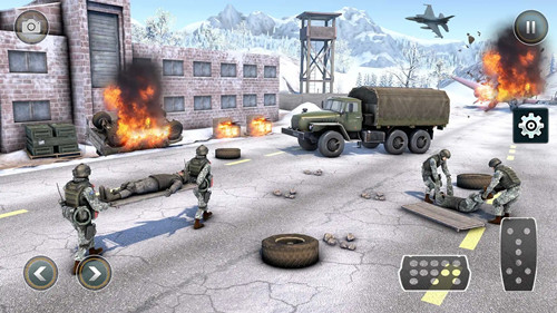 卡車模擬器軍隊3D