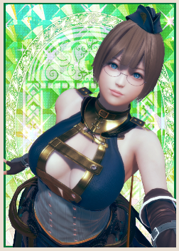 《AI少女》藍色敞開式短裙褐發美少女MOD