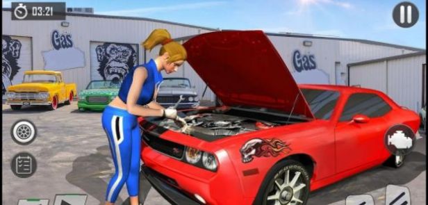 美女汽車維修模擬器