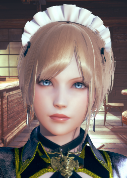 《AI少女》金色短發藍色瞳孔服務生御姐MOD
