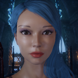 《懲戒魅魔》藍發紫黛紅唇嬌娃捏臉MOD
