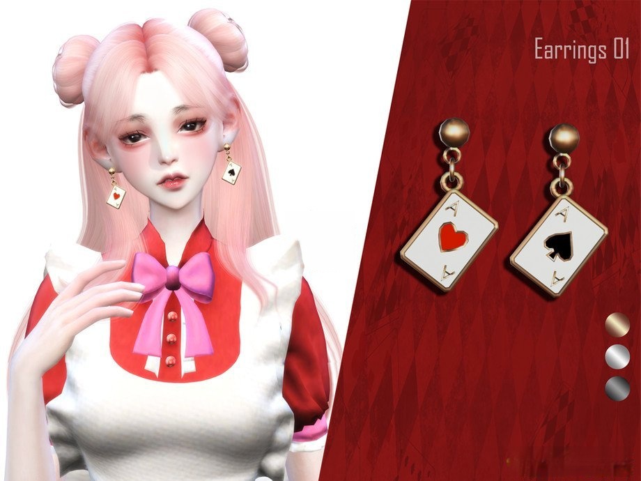 《模擬人生4》撲克牌耳環MOD