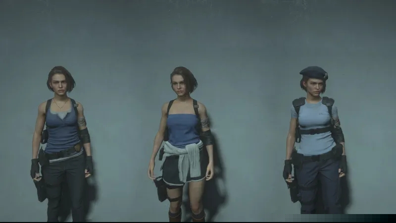 《生化危機3：重制版》吉爾服裝清潔污漬MOD