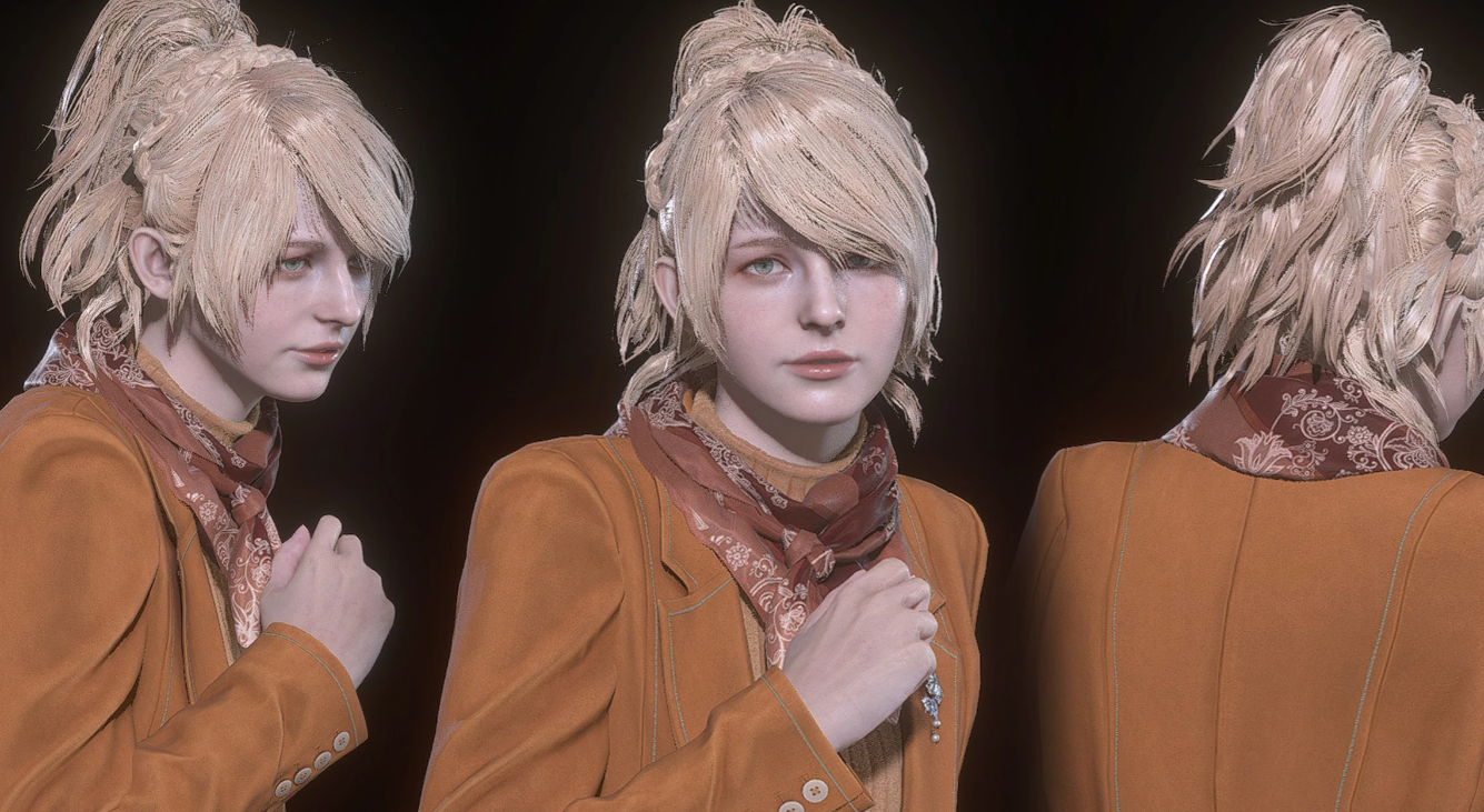 《生化危機4：重制版》阿什莉最終幻想露娜發型MOD[正式版]