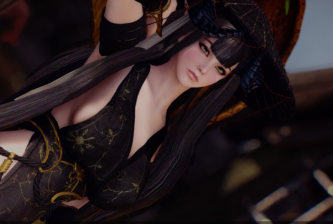 《上古卷軸5：天際重制版》CBBE日式浪人服裝MOD