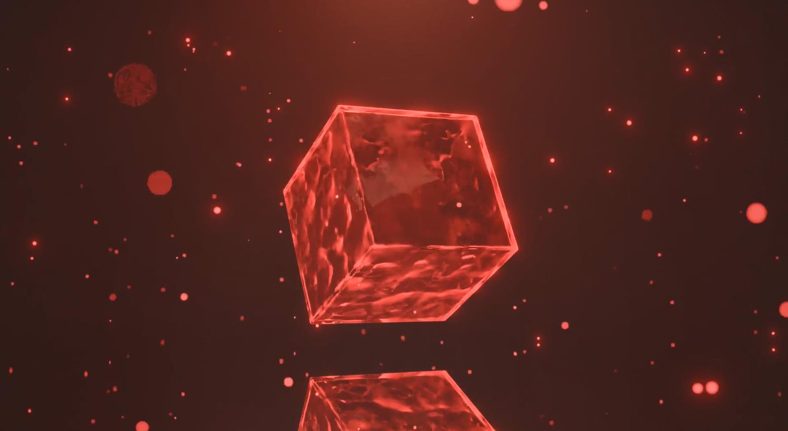 《Wallpaper Engine》紅色水晶方塊3D動態壁紙