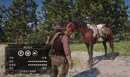 《荒野大鏢客2》調(diào)整紅栗阿拉伯馬大小MOD
