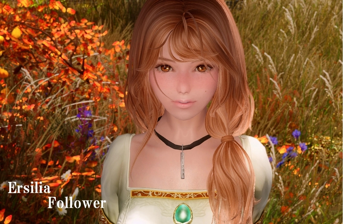 《上古卷軸5：天際重制版》Ersilia女性弓手隨從MOD