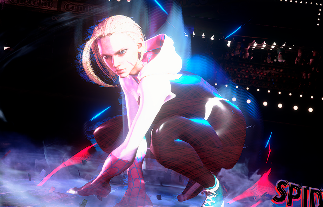 《街頭霸王6》嘉米cos蜘蛛俠格溫MOD