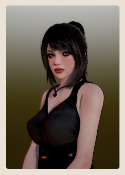 《AI少女》黑色晚禮服短發美人MOD