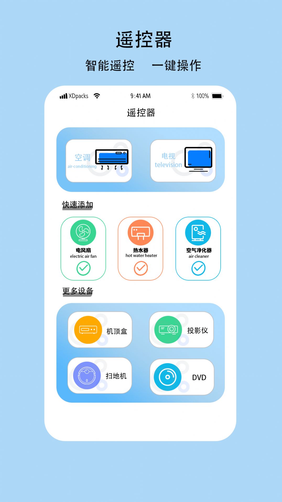 多功能電視空調遙控器