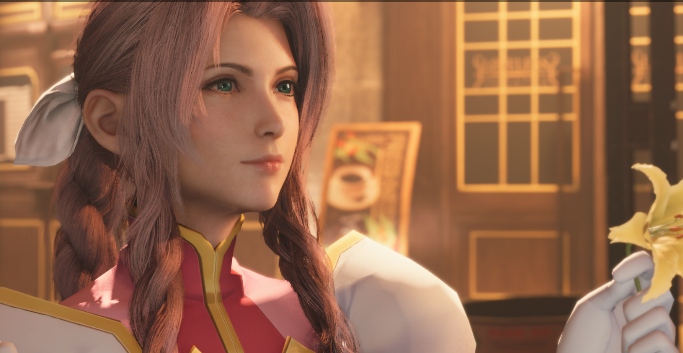 《最終幻想7：重制版》愛麗絲cos薄暮傳說愛斯蒂露MOD