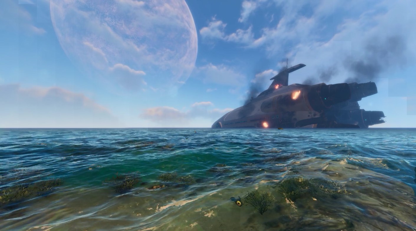 《Wallpaper Engine》深海迷航墜毀飛行器動態壁紙