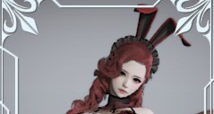 《AI少女》極品酒紅戰(zhàn)損兔女郎MOD