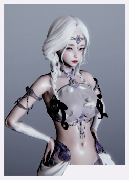 《AI少女》清涼抹胸白發美女MOD