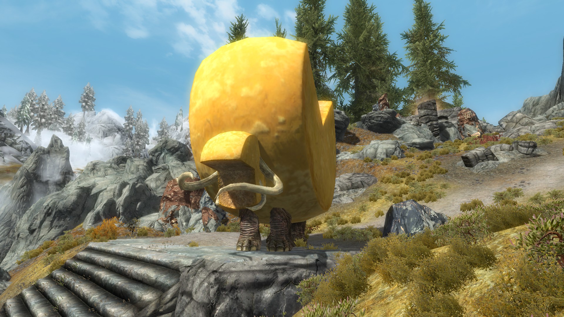 《上古卷軸5：天際重置版》奶酪猛犸象坐騎MOD