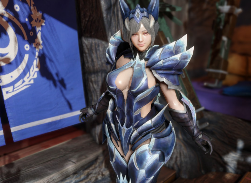 《怪物獵人崛起：曙光》EBB性感冰狼龍?zhí)籽bMOD
