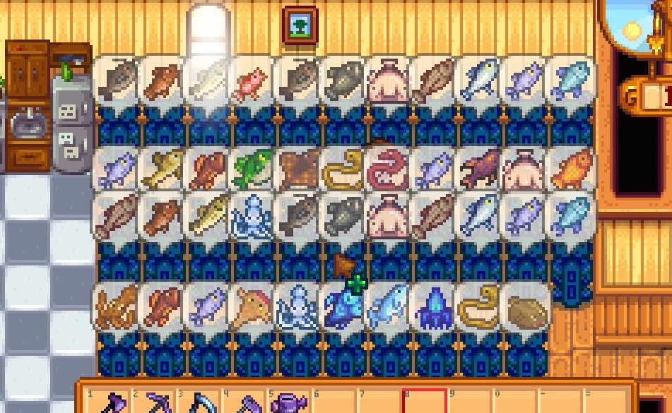 《星露谷物語》隨機贈送魚雕像MOD