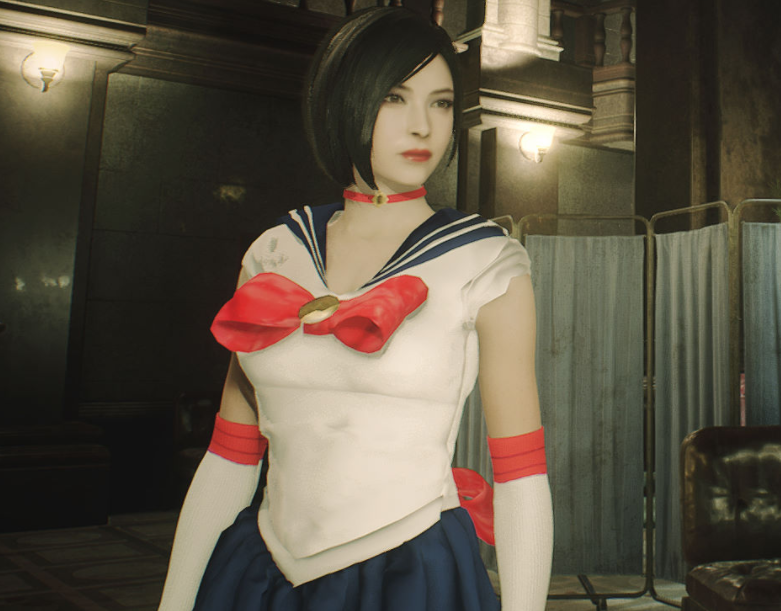 《生化危機2：重制版》艾達克萊爾美少女戰士水手服MOD