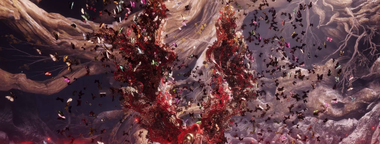 《艾爾登法環》女武神絢麗紅色雙翼二階段壁紙