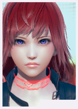 《AI少女》紅發藍瞳黑色緊身衣御姐MOD
