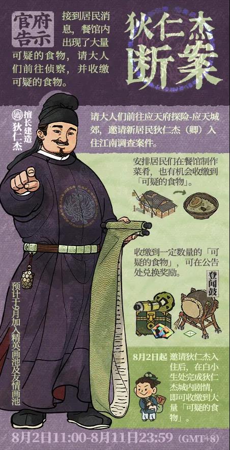 《江南百景圖》狄仁杰斷案活動(dòng)介紹