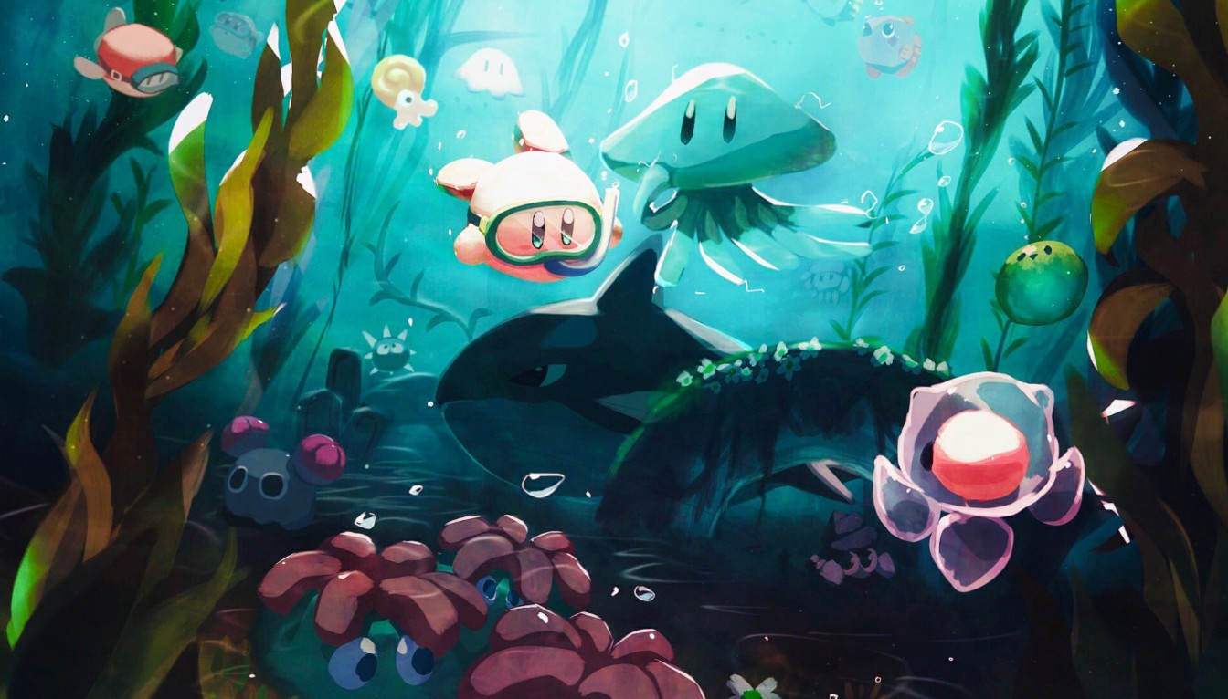 《Wallpaper Engine》潛水的卡比繪圖動態(tài)壁紙