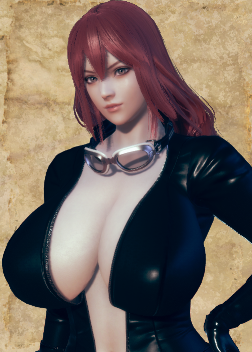 《AI少女》紅發黑皮衣性感女特工MOD