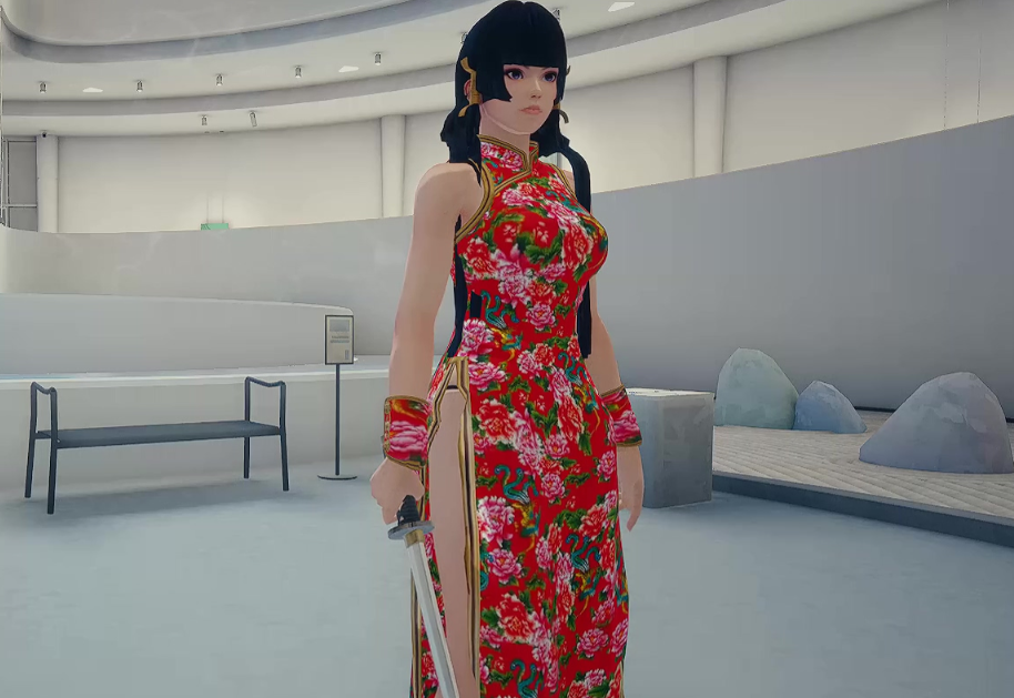 《師父》女性外觀死或生女天狗艷麗旗袍MOD