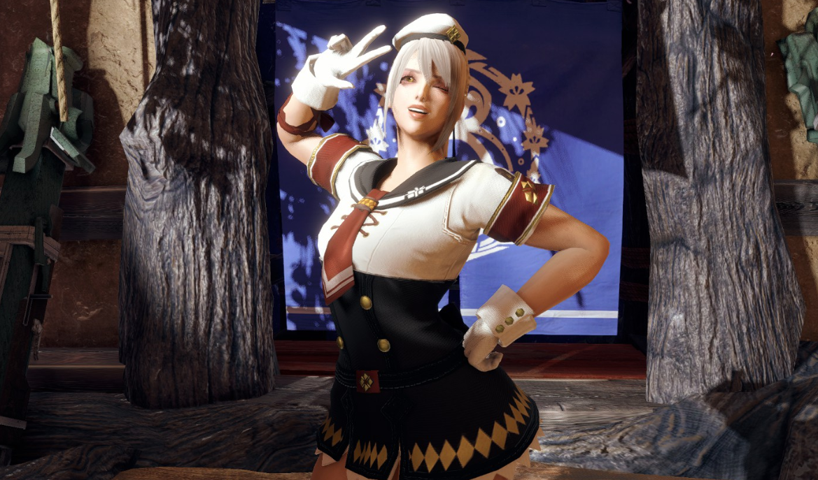 《怪物獵人崛起：曙光》無裙子水手服套裝MOD