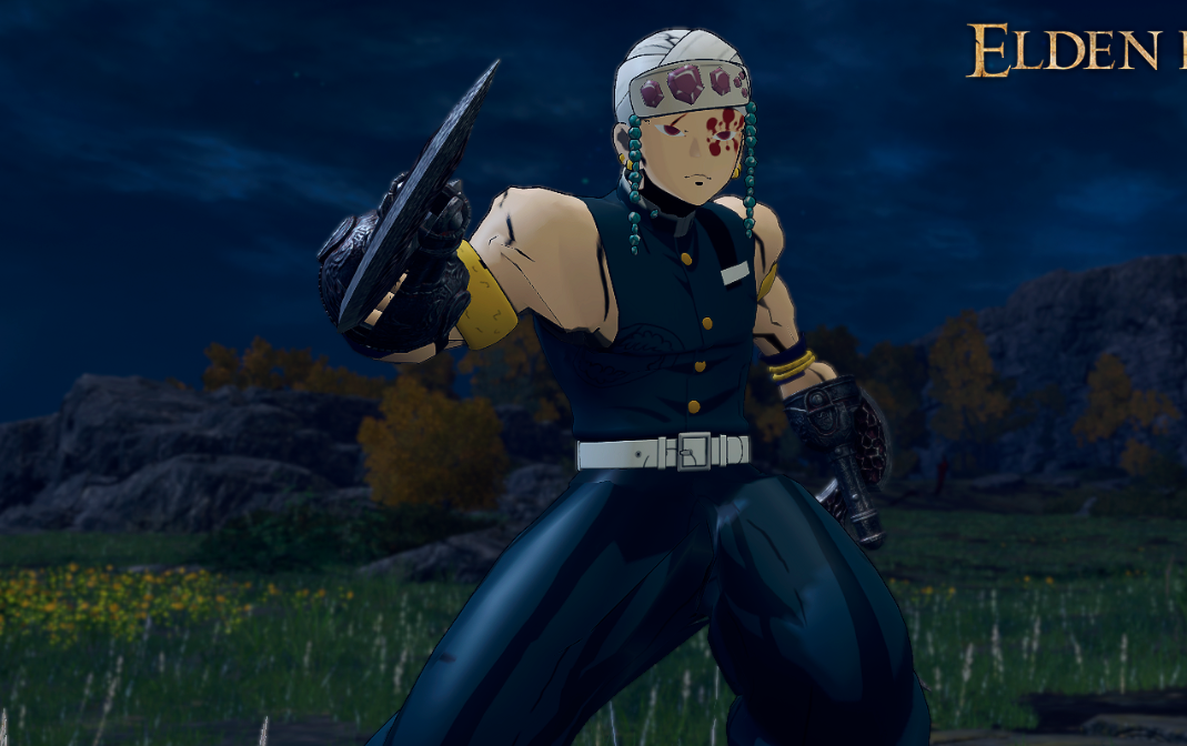 《艾爾登法環》鬼滅宇髄天元替換布萊澤套MOD