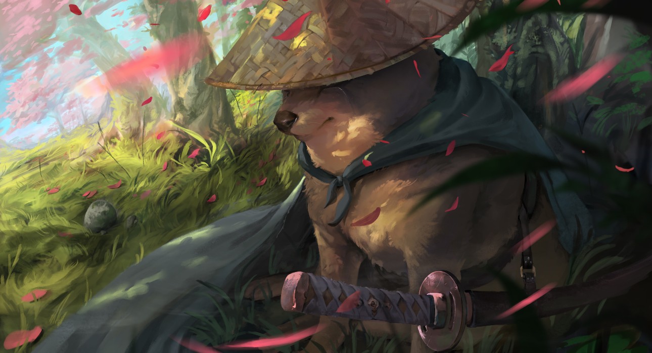《Wallpaper Engine》武士狗-表情包繪圖動態(tài)壁紙