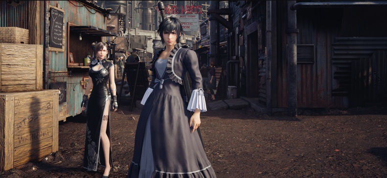《最終幻想7：重制版》哥特蘿莉裝諾克提斯替換克勞德MOD