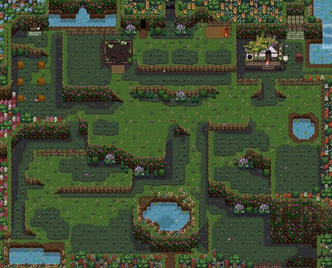 《星露谷物語》地形花哨的農場MOD