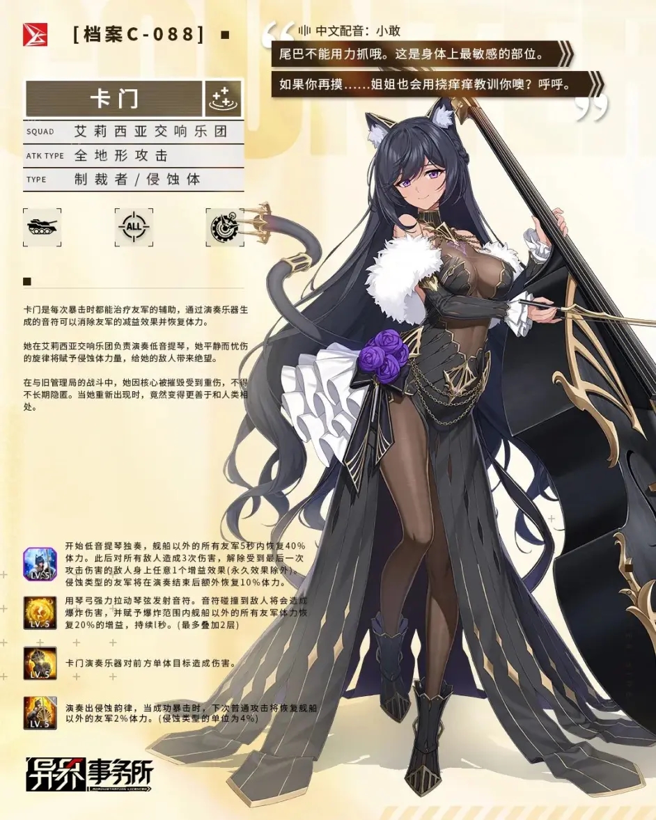 《異界事務所》卡門技能一覽