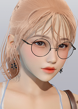《AI少女》金發圓框眼鏡美少女MOD